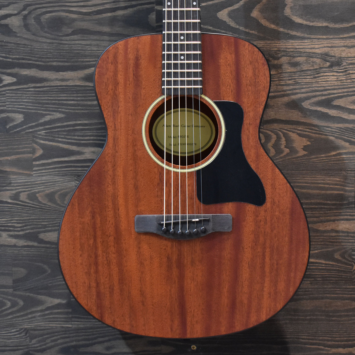 Adam Black O-2E Sapele Travel Acoustic Guitar w/ Gig Bag