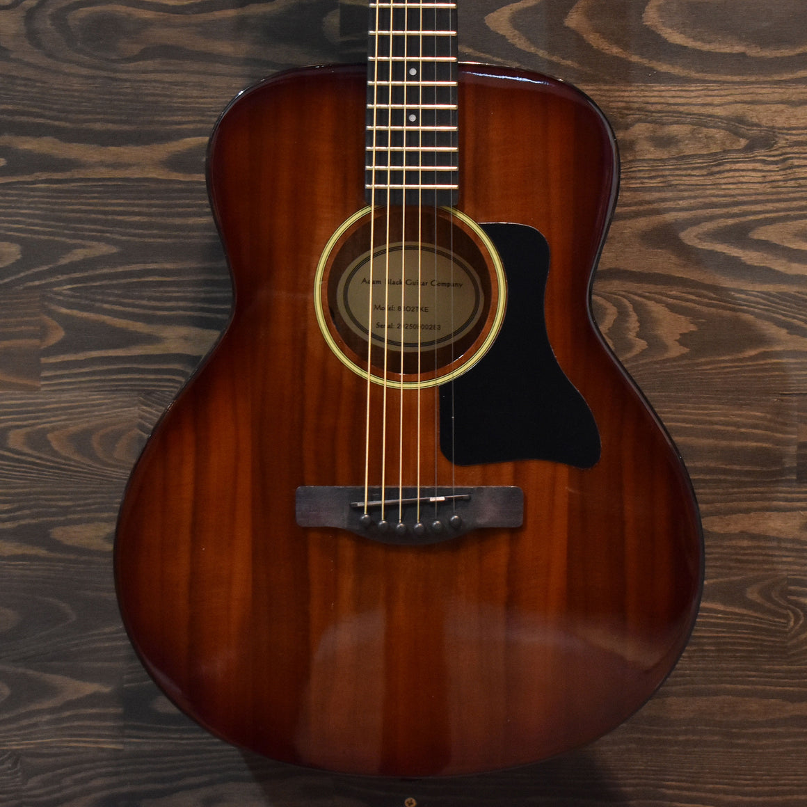 Adam Black O-2E Koa Travel Electro-Acoustic Guitar w/ Gig Bag