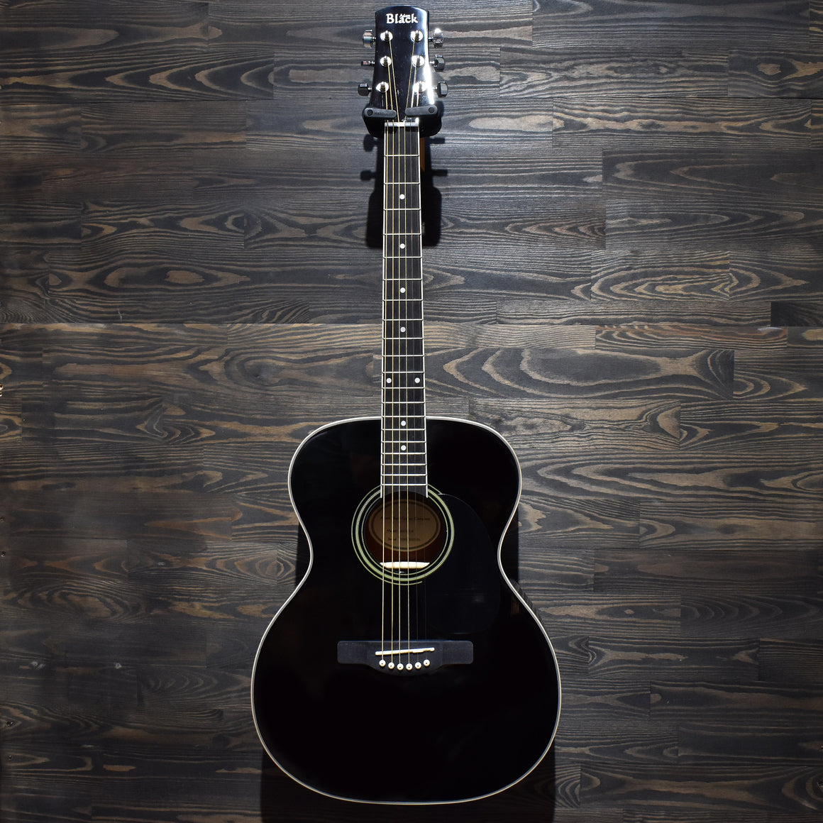 Adam Black O-2 Folk Black Acoustic Guitar