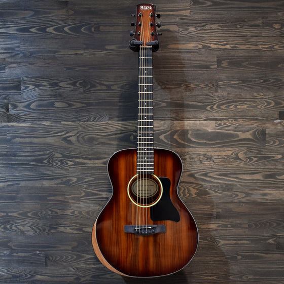 Adam Black O-2E Koa w/ Bevel Travel Electro-Acoustic Guitar w/ Gig Bag