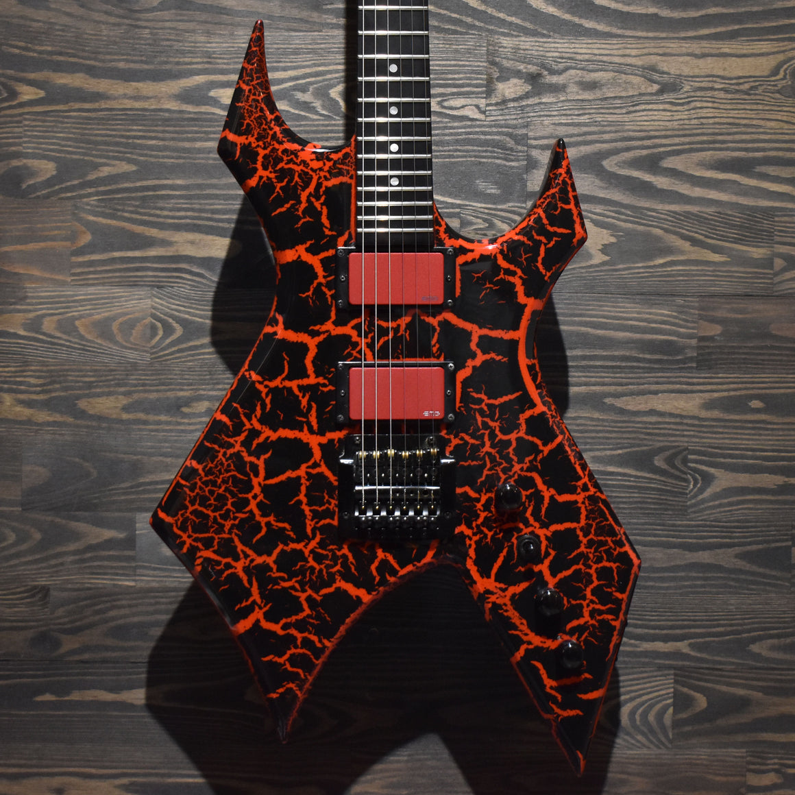 BC Rich Legacy Warlock Red Crackle Electric Guitar W/Gig Bag