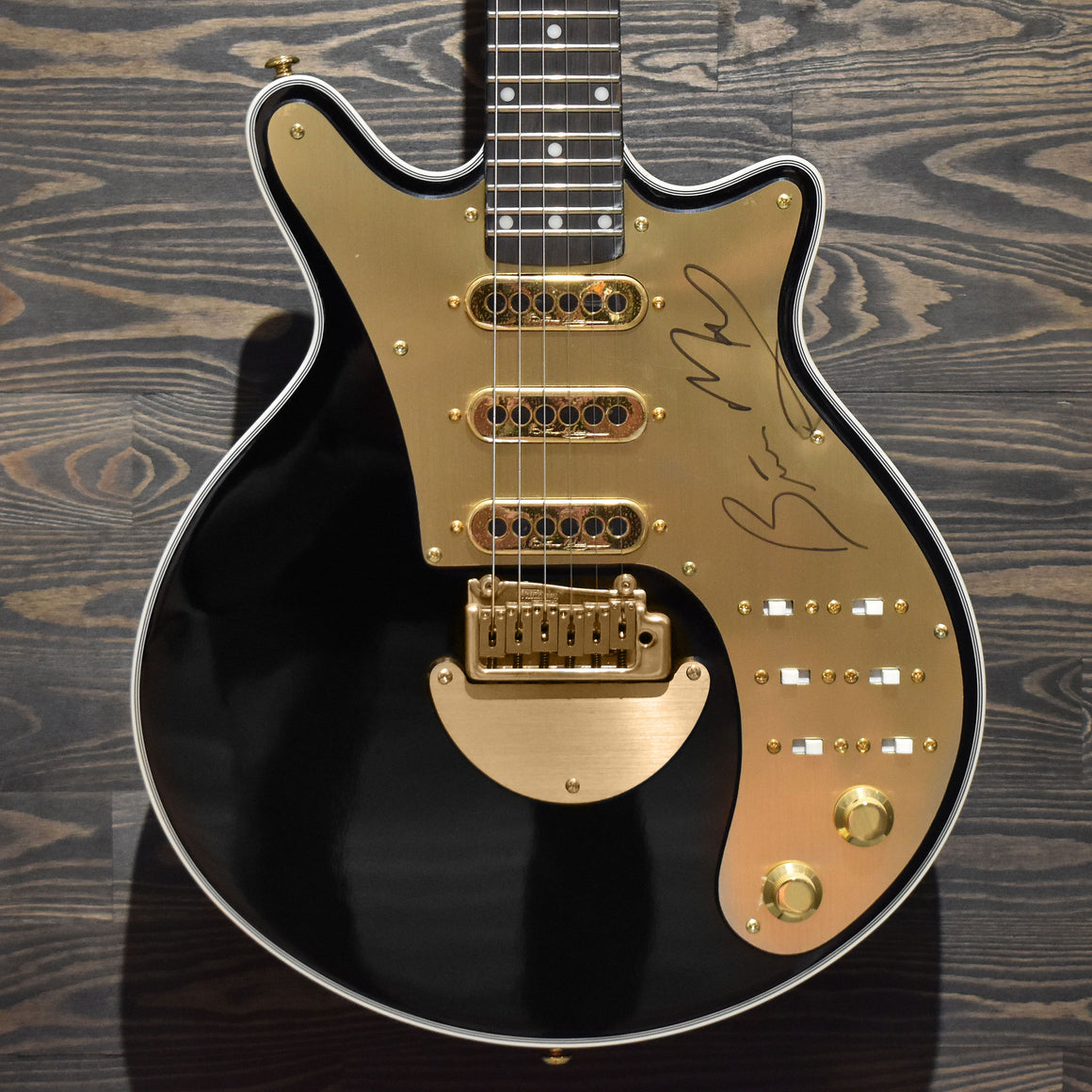 Brian May Special Black N Gold Signed by Brian May (Pre-Owned)