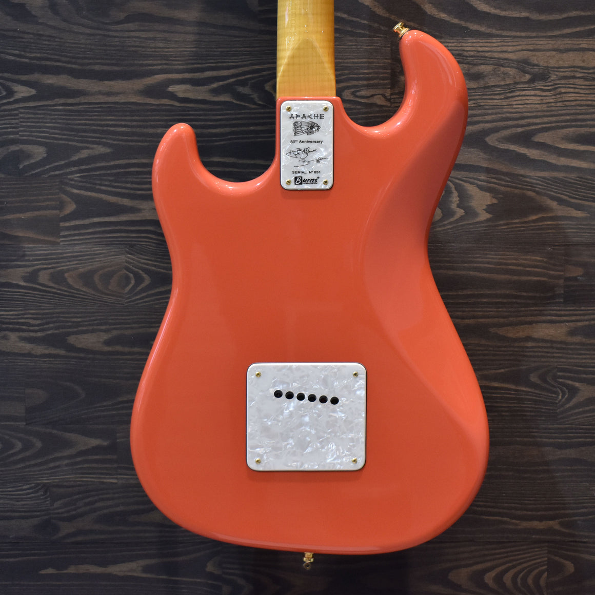 2011 Burns Apache Fiesta Red Electric Guitar w/Hard Case (051) (Pre-Owned)