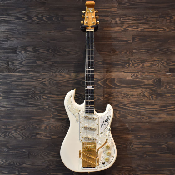 2011 Burns Apache White Electric Guitar w/Hard Case (052) (Pre-Owned)