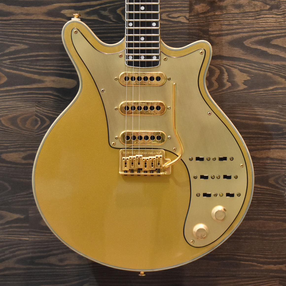 2000 Burns Brian May Golden Jubilee Electric Guitar w/Gig Bag (Pre-Owned)