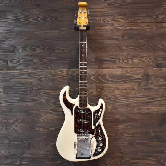 2004 40th Anniversary Burns Hank Marvin White Electric Guitar w/Hard Case (1038) (Pre-Owned)