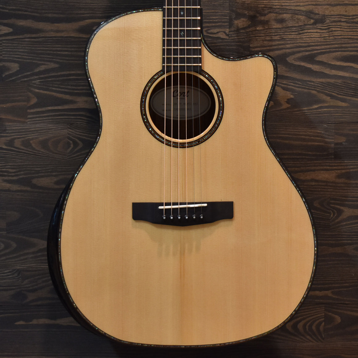 Cort GA PF Bevel Natural Electro-Acoustic Guitar