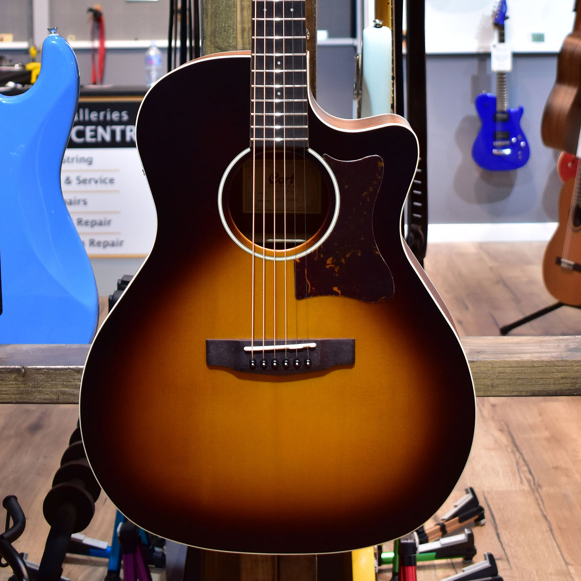 Cort Grand Regal GA1E Open Pore Sunburst Electro-Acoustic Guitar