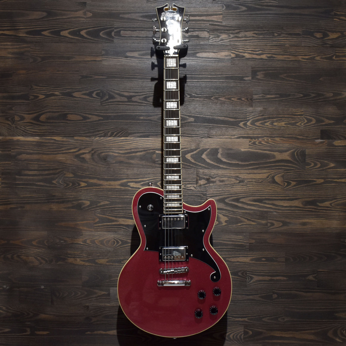 D’Angelico Premier Atlantic Oxblood Electric Guitar w/ Gig Bag (Pre-Owned)