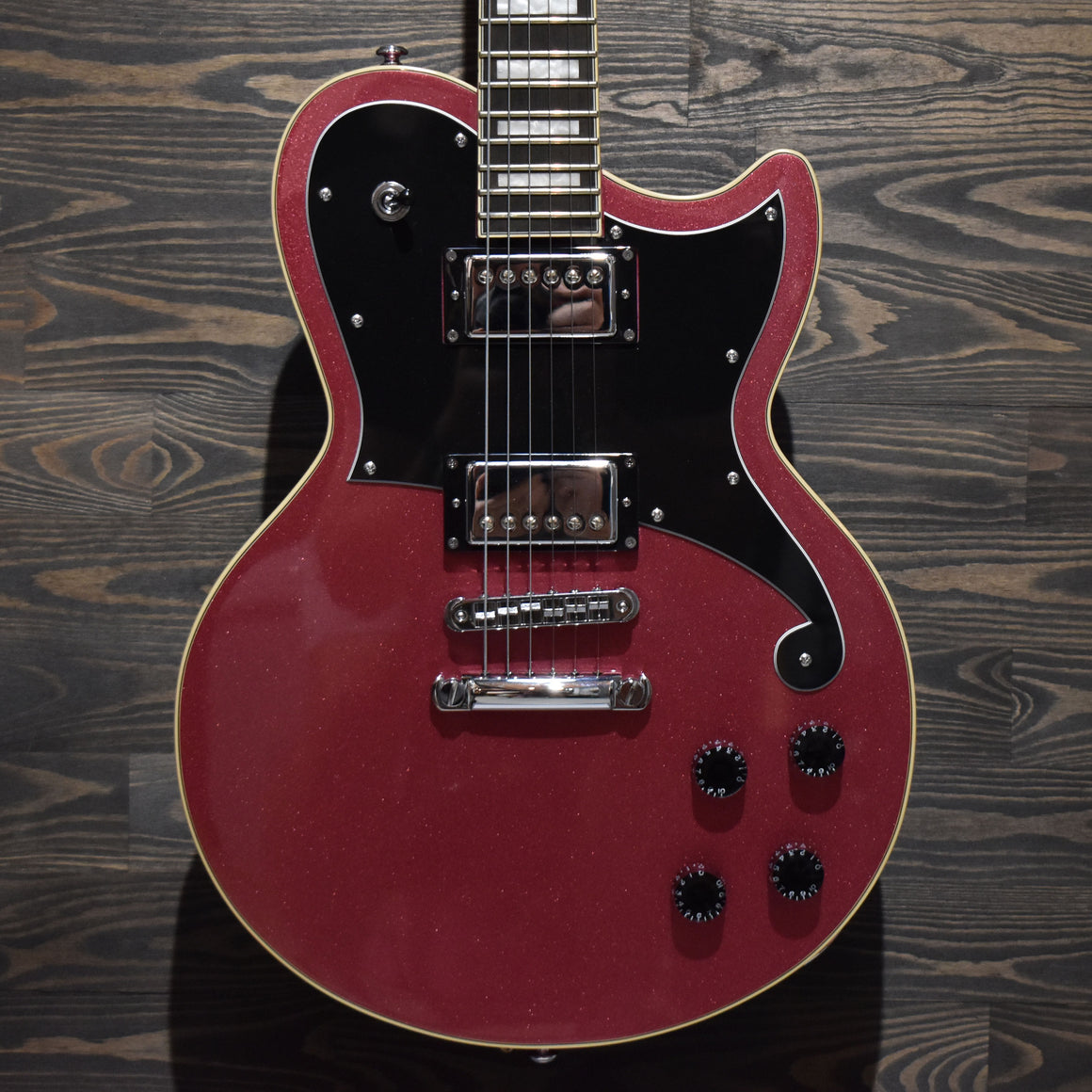 D’Angelico Premier Atlantic Oxblood Electric Guitar w/ Gig Bag (Pre-Owned)