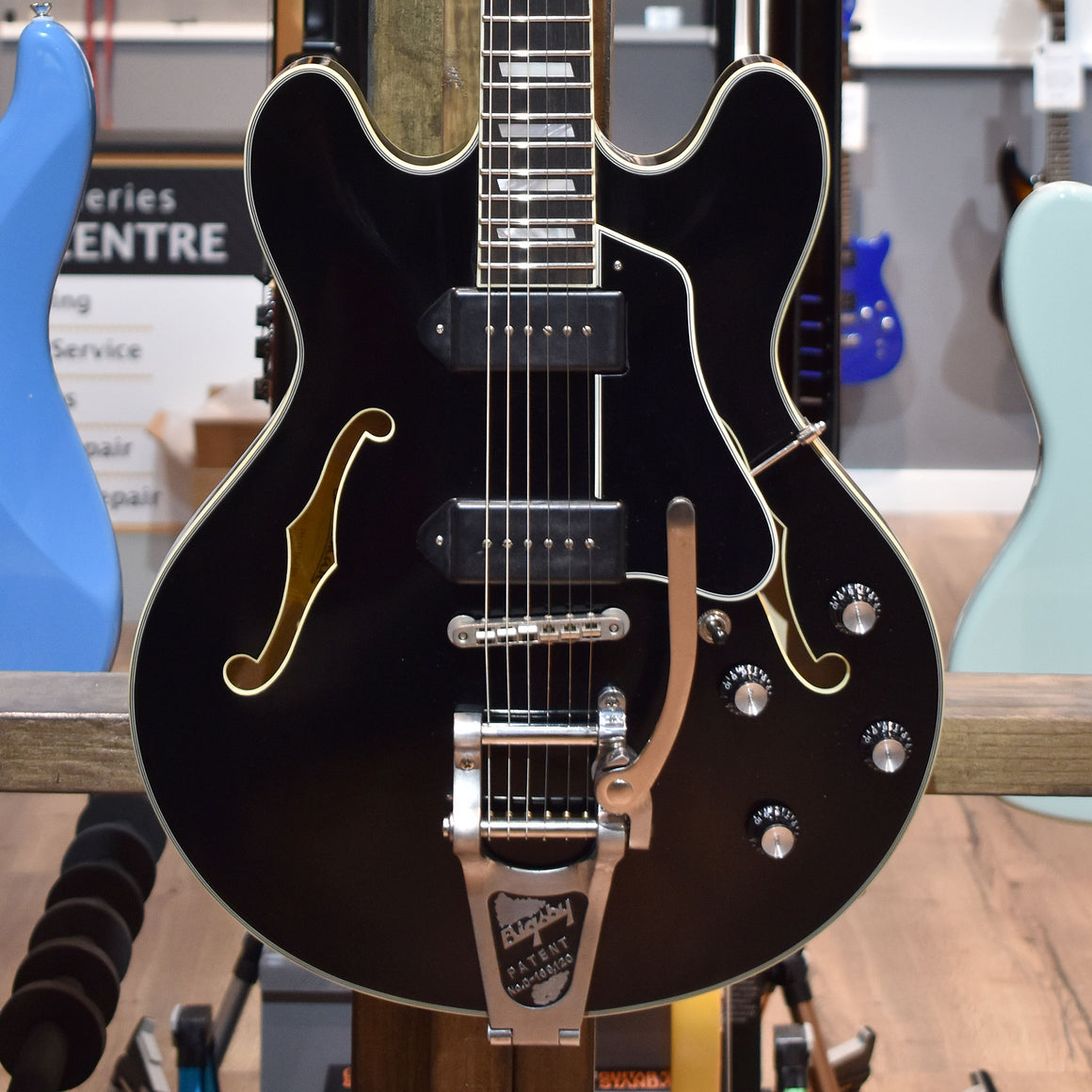 Eastman T64/TV-BK-LTD Limited Edition Black Electric Guitar W/Hard Case