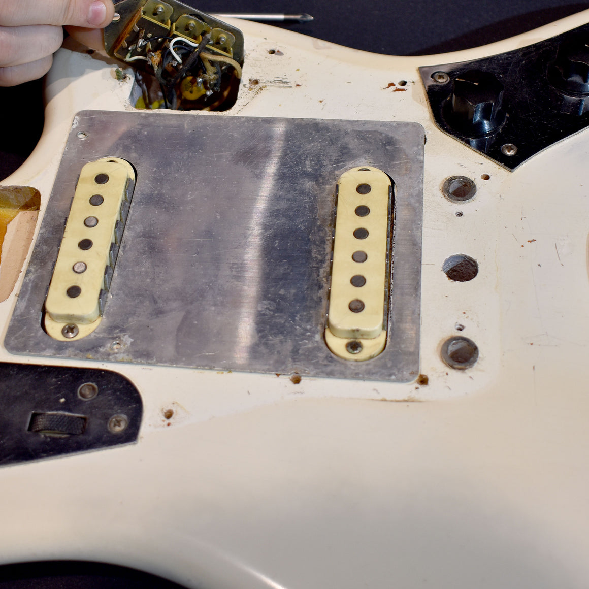 1964 Pre-CBS Fender Jaguar Refinished Olympic White (Pre-Owned)