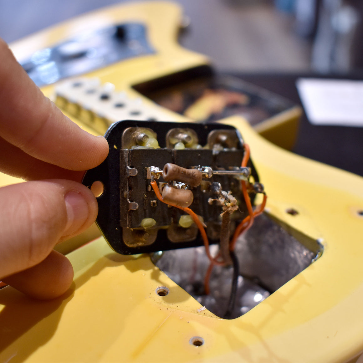 1965 Fender Jaguar Refinished Blonde (Pre-Owned)