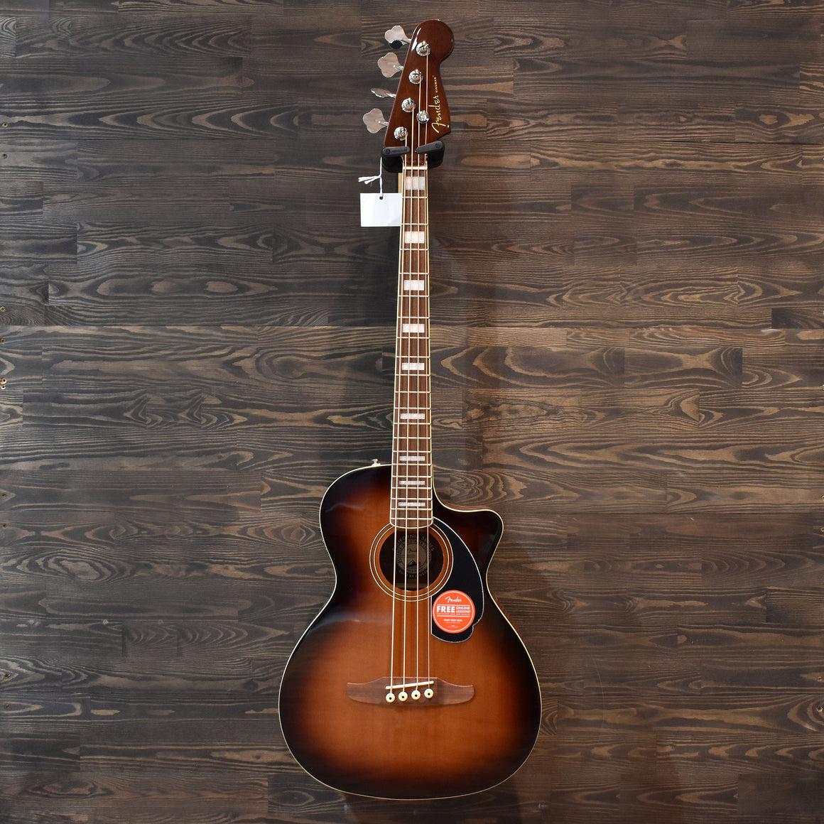 Fender Kingman Electro-Acoustic Bass Guitar Shaded Edge Burst