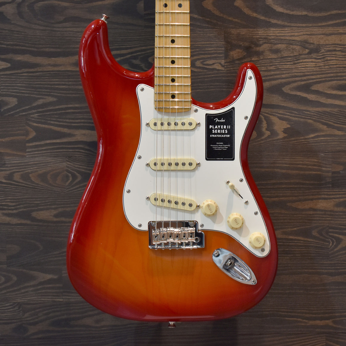 Fender Player II Stratocaster Electric Guitar Aged Cherry Burst