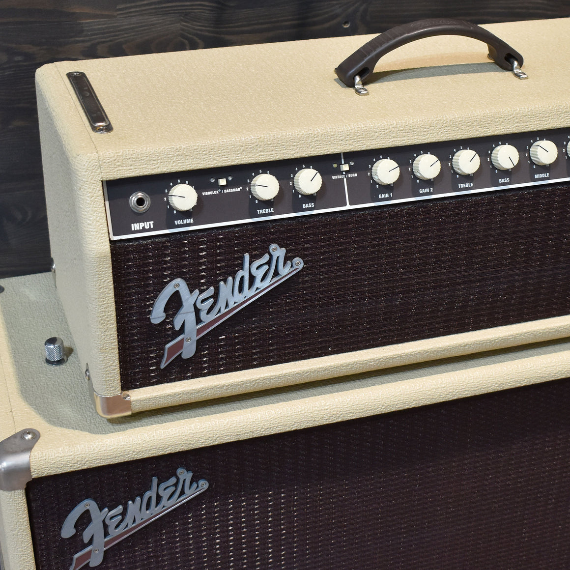 Fender Super Sonic 60W Head & Super Sonic 2X12 Cabinet W/Flight Cases (Pre-Owned)