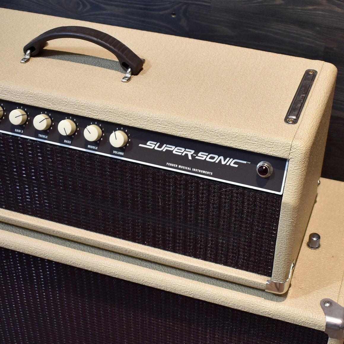 Fender Super Sonic 60W Head & Super Sonic 2X12 Cabinet W/Flight Cases (Pre-Owned)