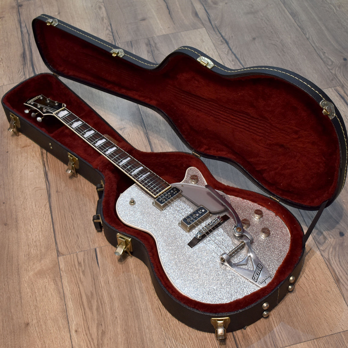 Gretsch G6129T-1957 Silver Jet Silver Sparkle w/ Hard Case (Pre-Owned)