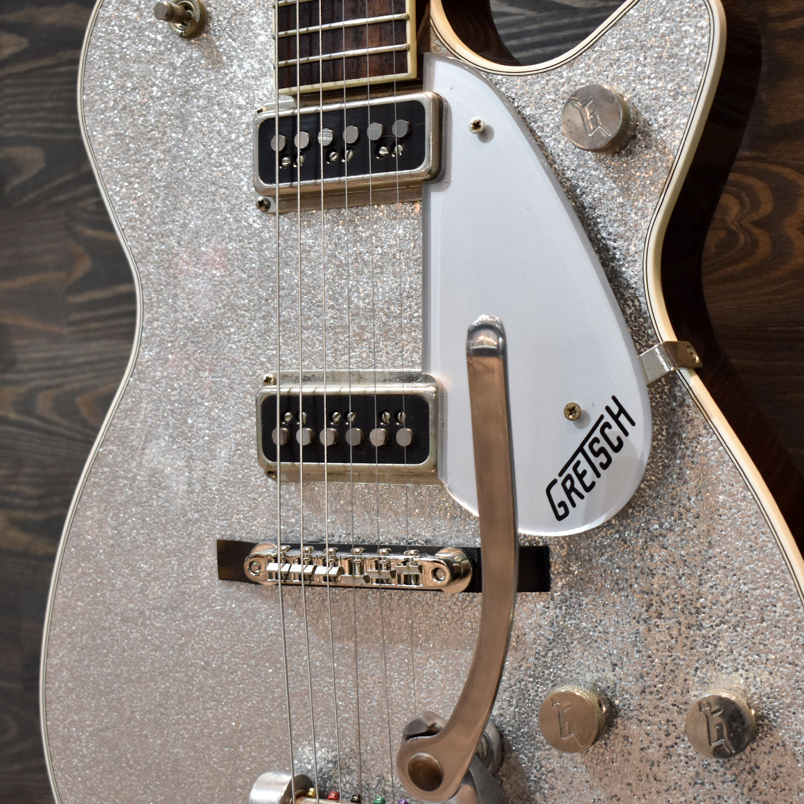 Gretsch G6129T-1957 Silver Jet Silver Sparkle w/ Hard Case (Pre-Owned)