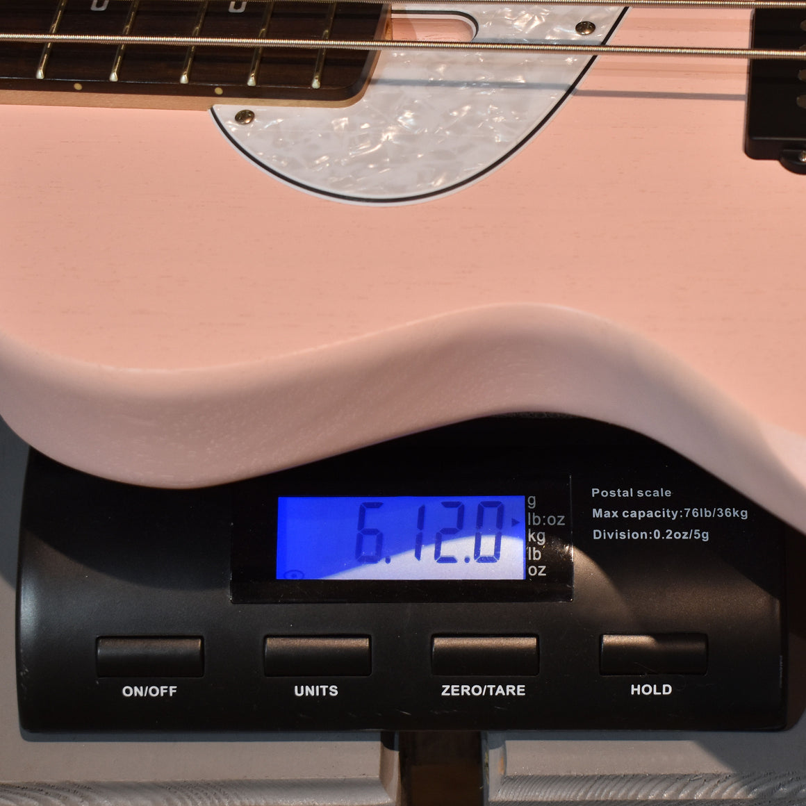 PJD Carey Standard P-J Shell Pink Electric Bass Guitar W/Gig Bag