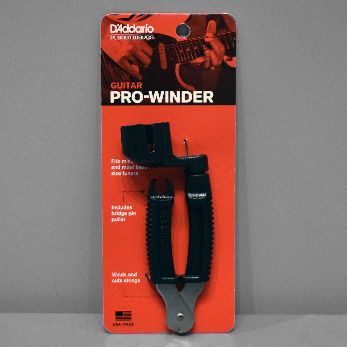 D'Addario Guitar Pro Winder Multi-Tool Black
