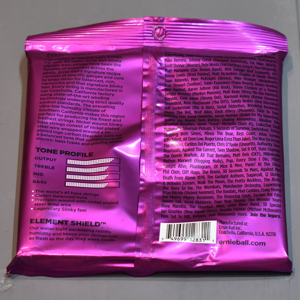 Ernie Ball Power Slinky Bass Nickel Wound Electric Bass Strings - 55-110 Gauge