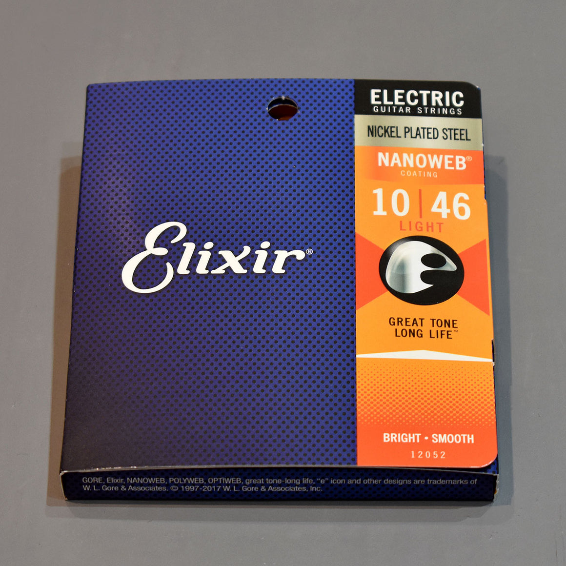 Elixir 10-46 Light Nickel Plated Steel Nanoweb Coated Electric Guitar Strings