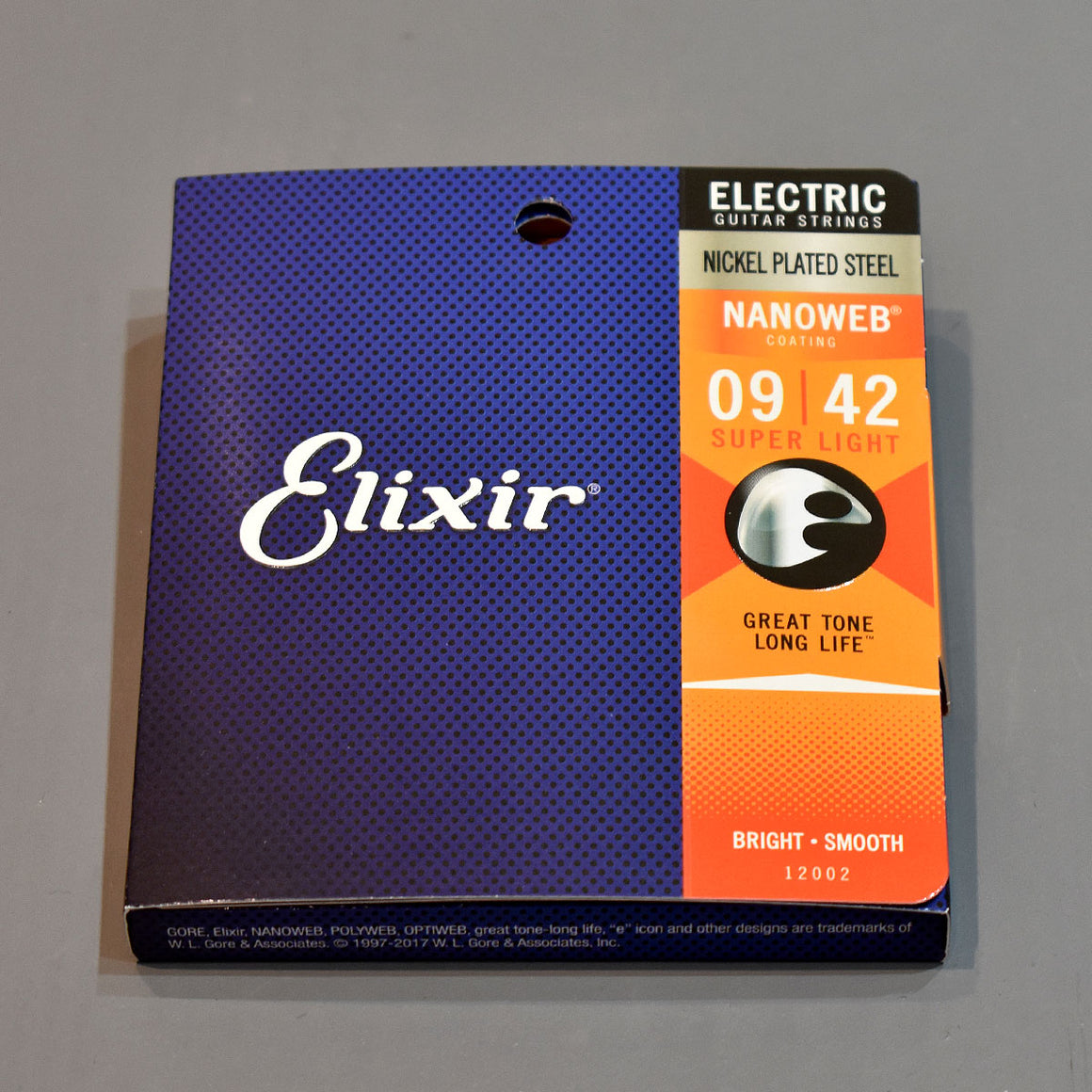 Elixir 9-42 Super Light Nickel Plated Steel Nanoweb Coated Electric Guitar Strings