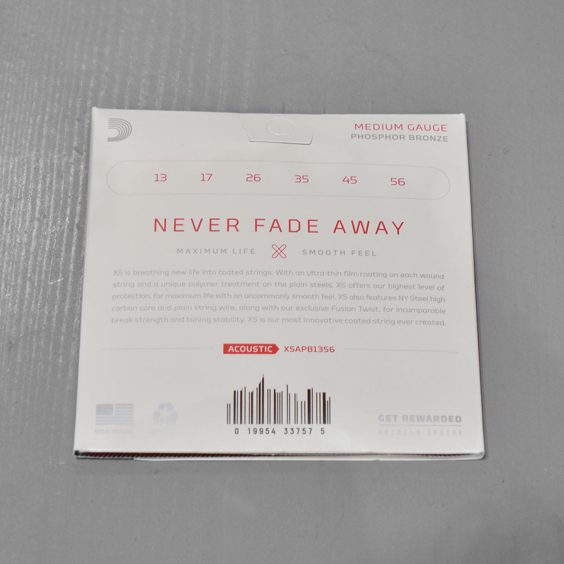 D'Addario Acoustic XS Phosphor Bronze Guitar Strings 13-56